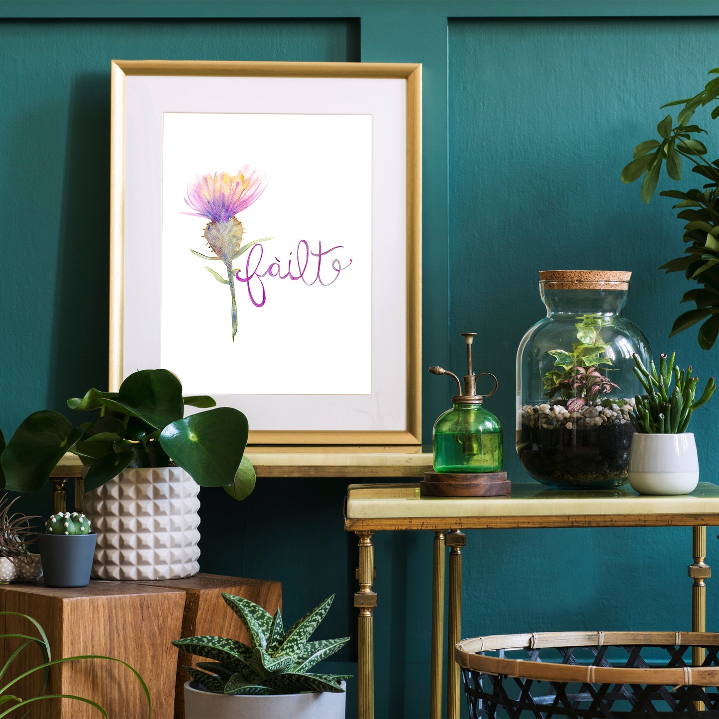 Scottish Thistle Wall Art Print