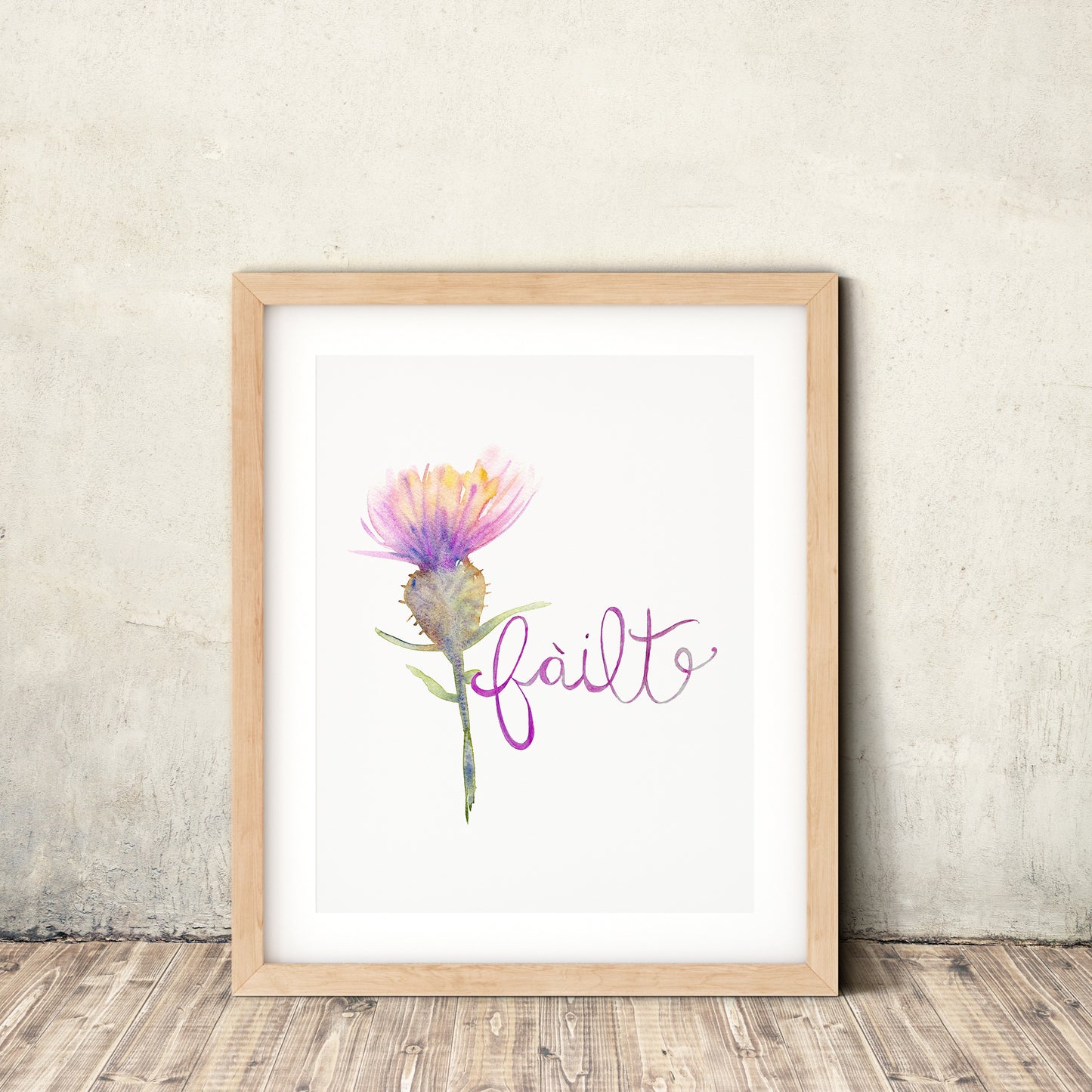 Scottish Thistle Wall Art Print