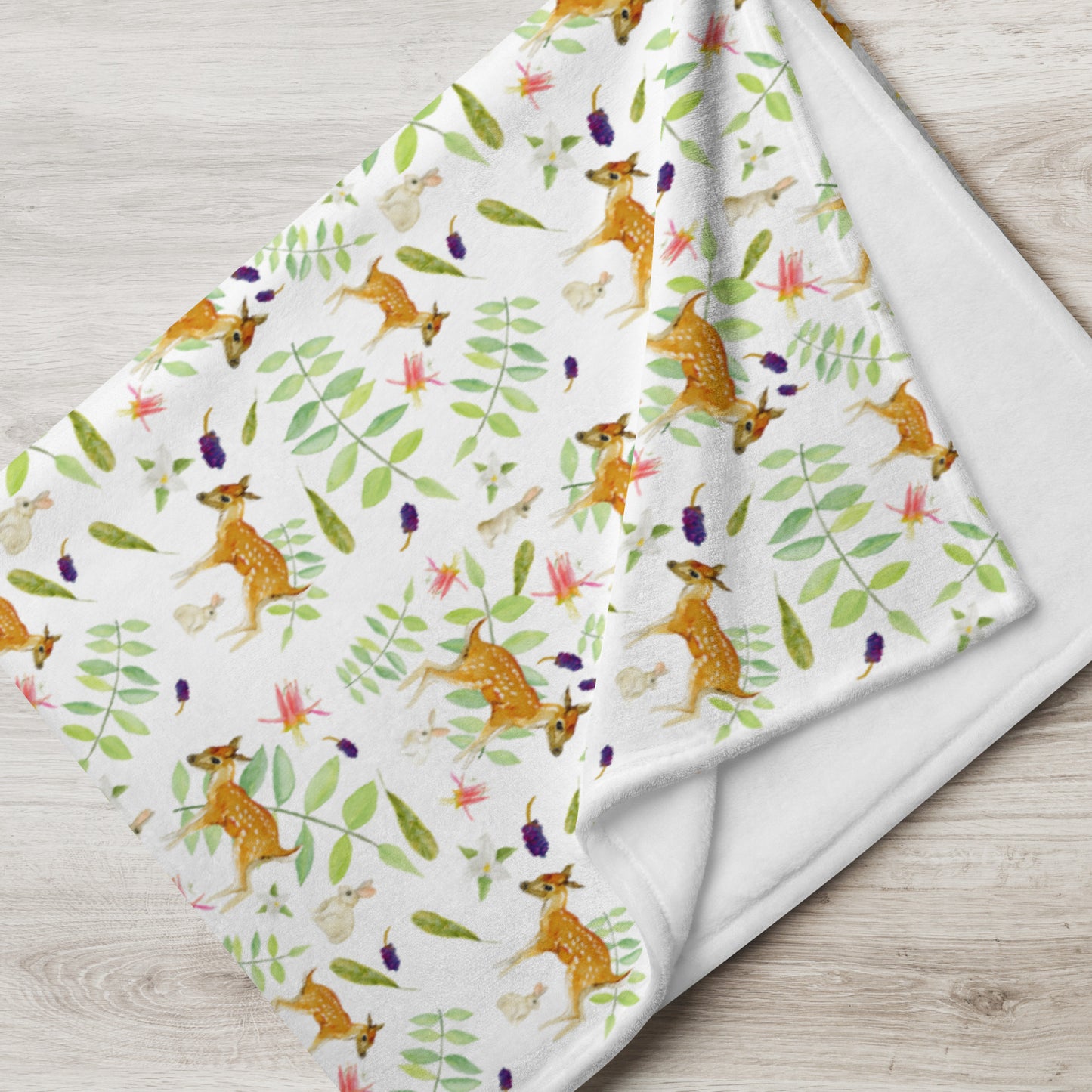 Cozy Deer Delightful Throw Blanket