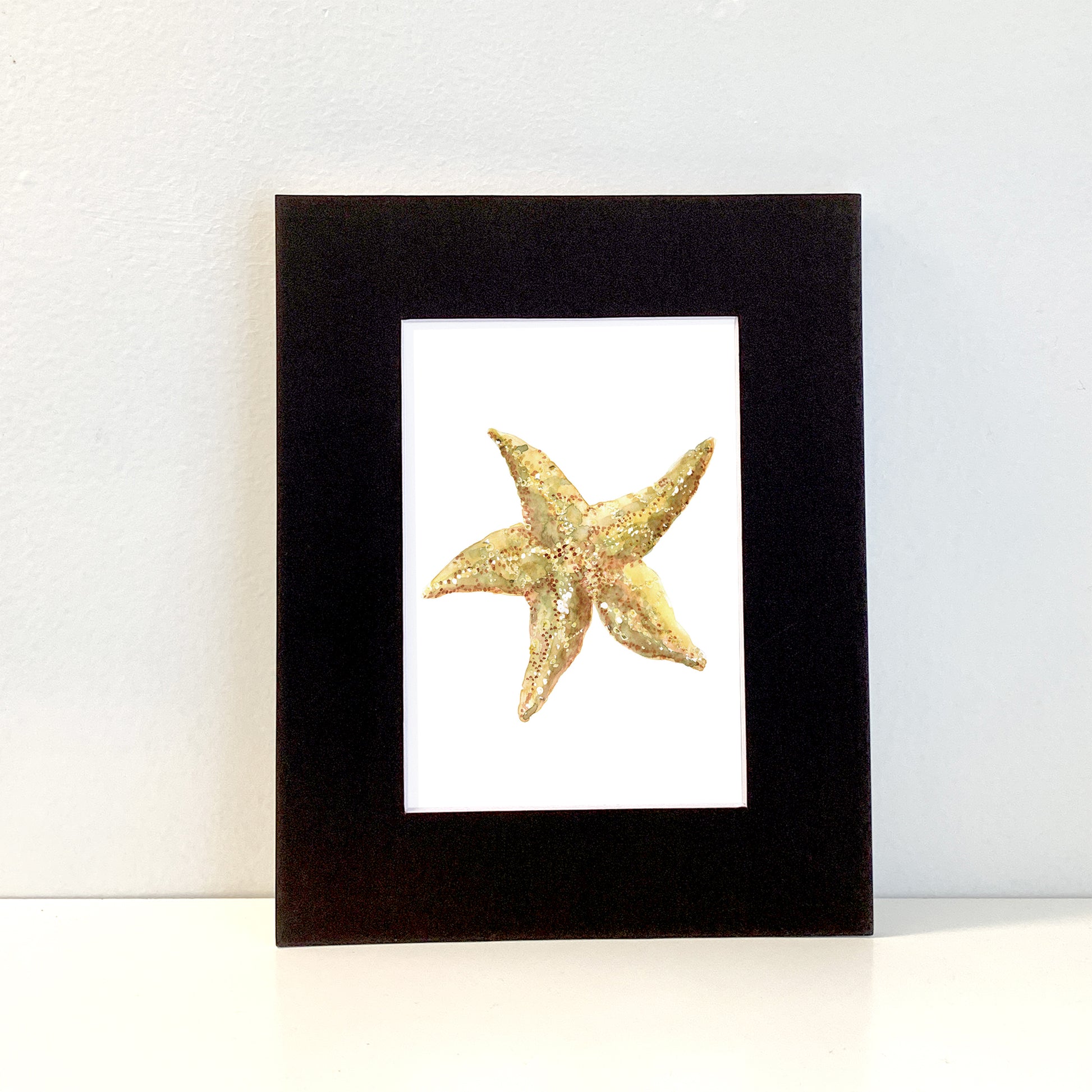 Starfish Watercolor Art Prints - Flamingo Shores - Original Art for Home Decor and Gifts