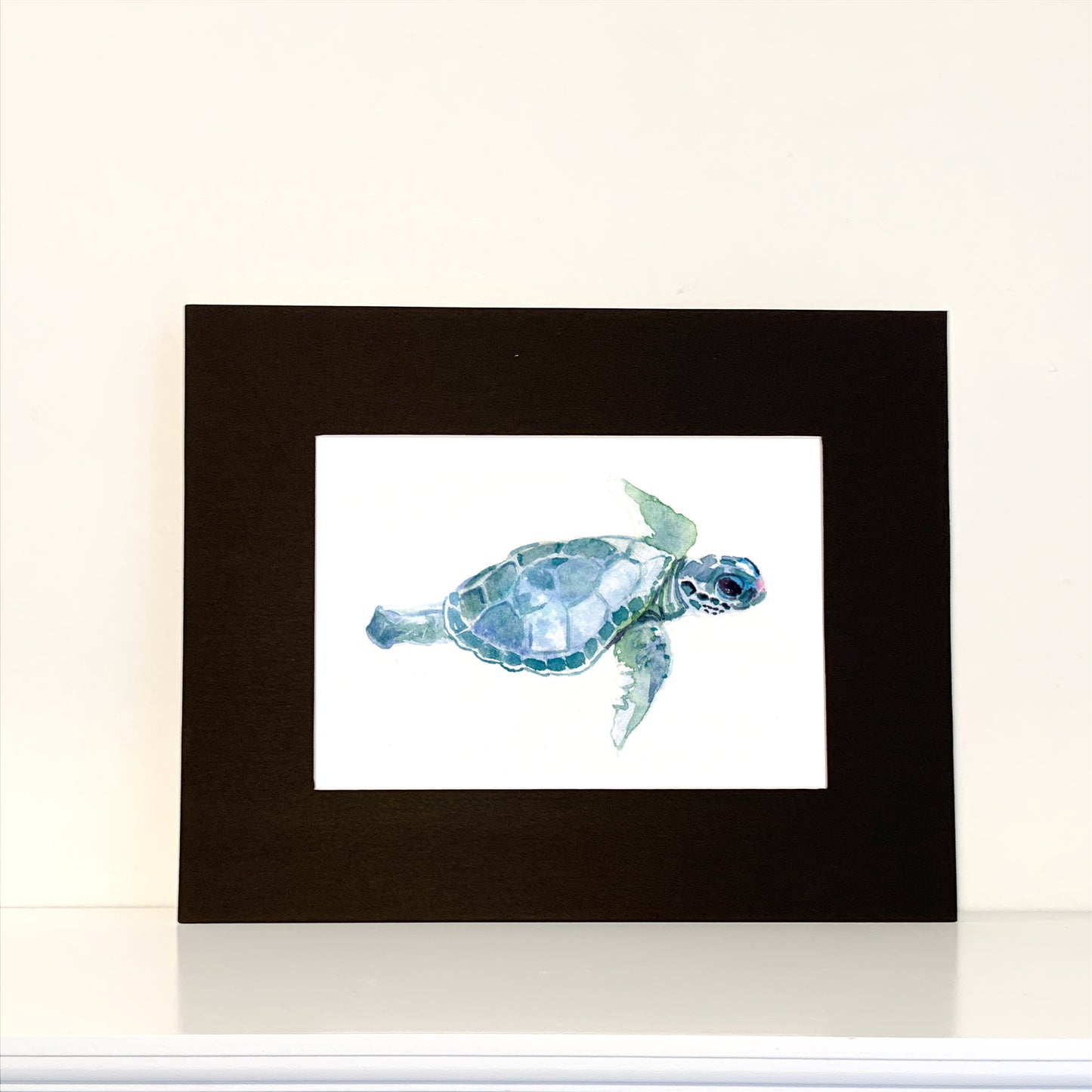 Baby Sea Turtle - Flamingo Shores - Original Art for Home Decor and Gifts