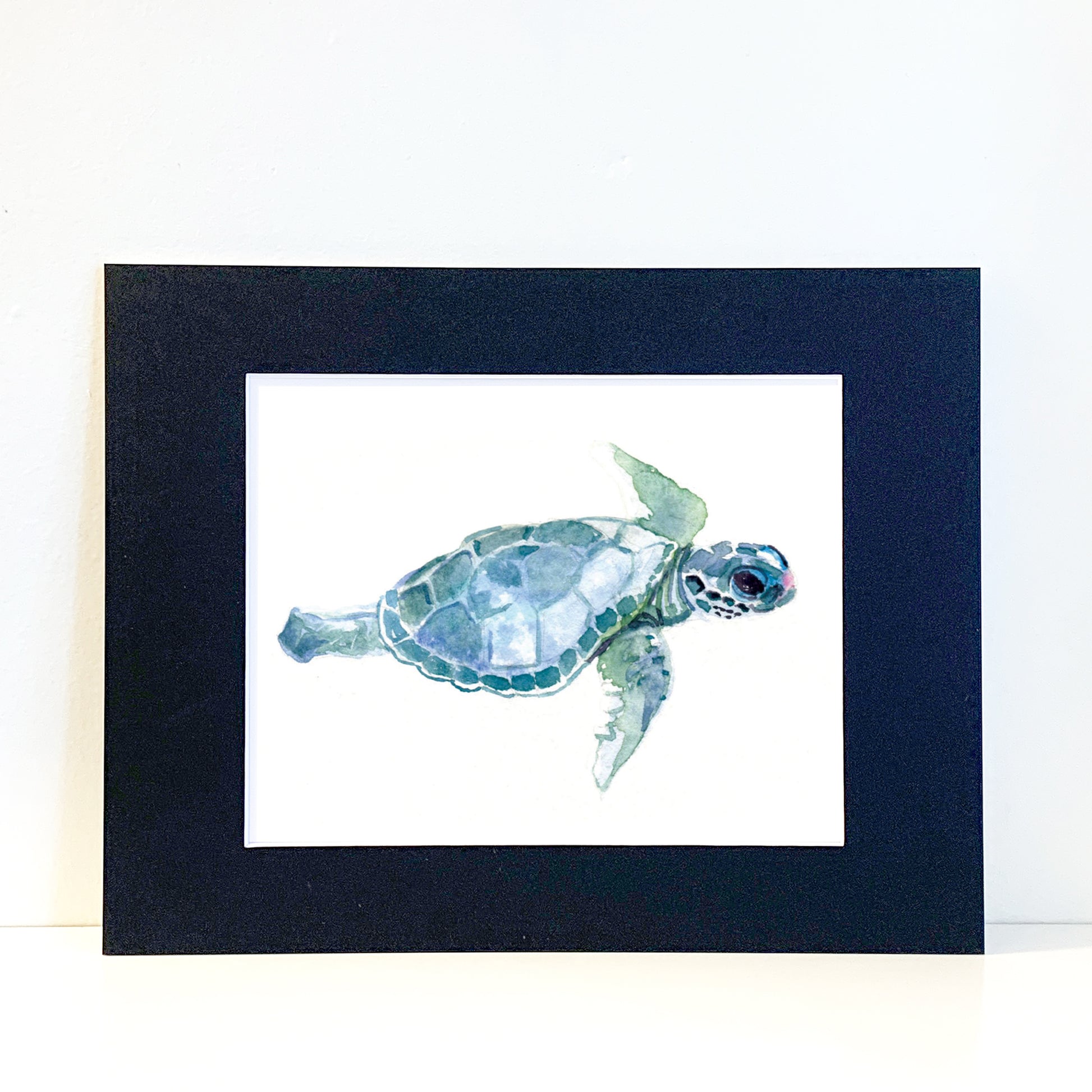Baby Sea Turtle - Flamingo Shores - Original Art for Home Decor and Gifts