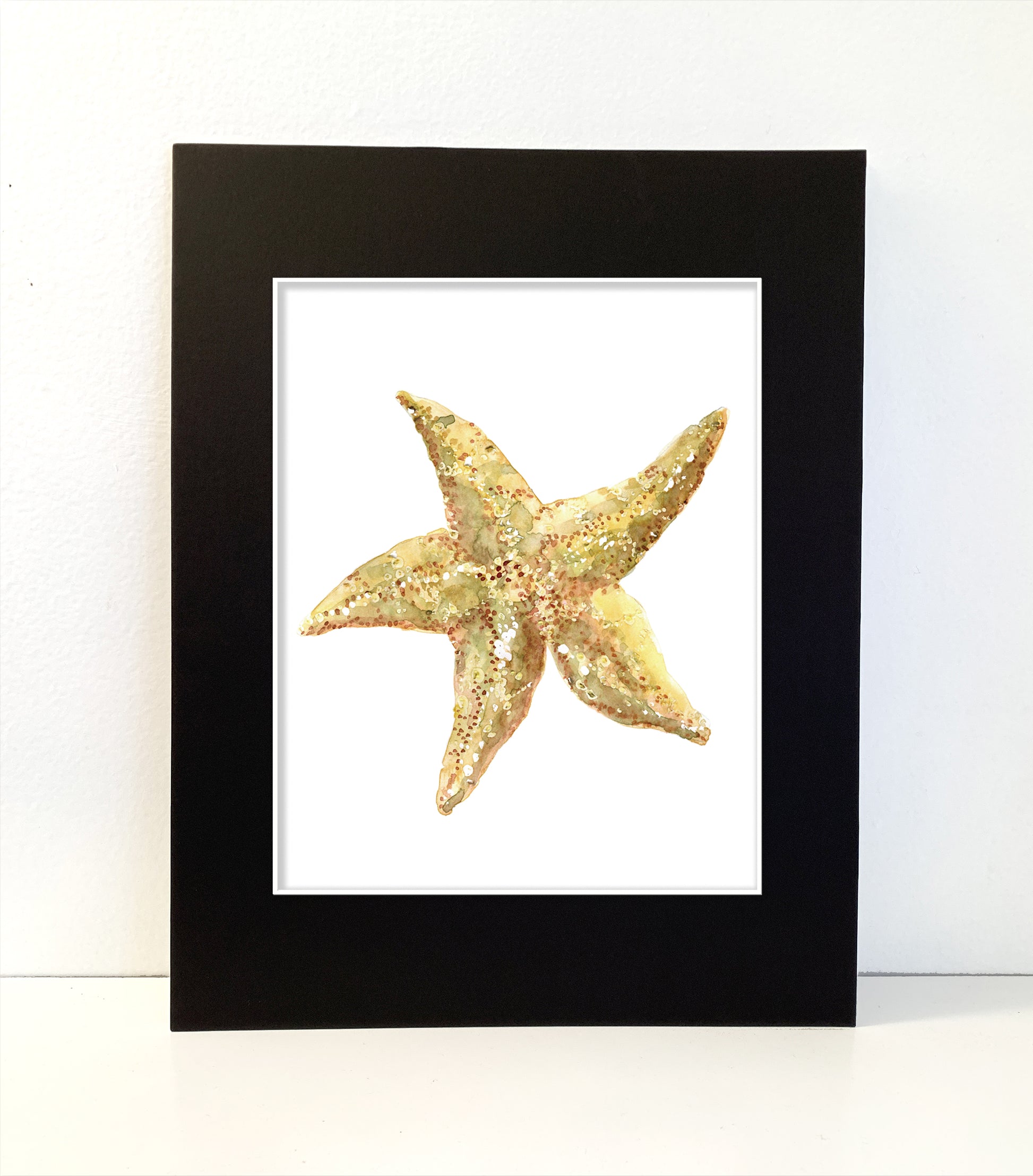 Starfish Watercolor Art Prints - Flamingo Shores - Original Art for Home Decor and Gifts