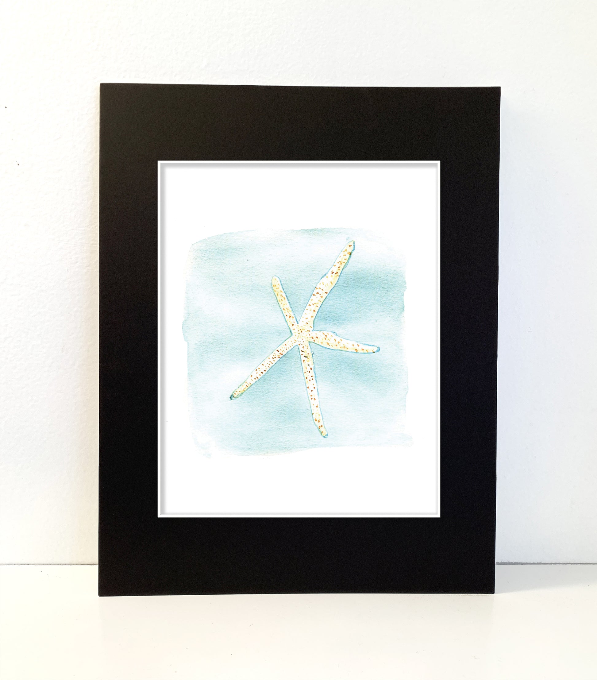 Brittle star Starfish original painting wall art print - Flamingo Shores - Original Art for Home Decor and Gifts