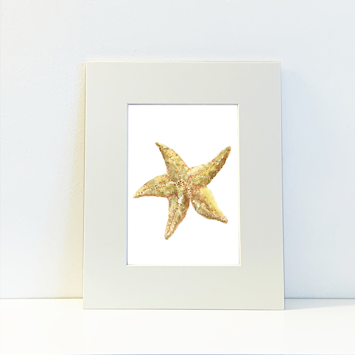 Starfish Watercolor Art Prints - Flamingo Shores - Original Art for Home Decor and Gifts