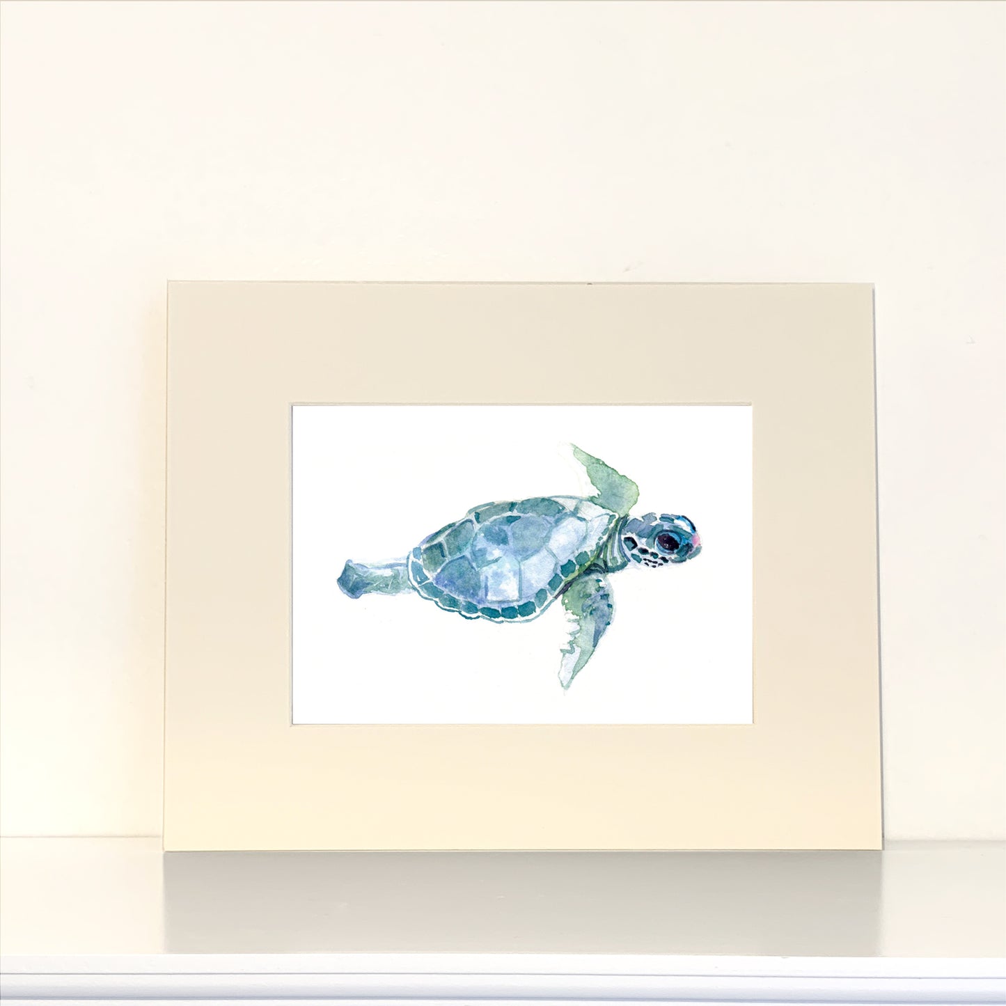 Baby Sea Turtle - Flamingo Shores - Original Art for Home Decor and Gifts