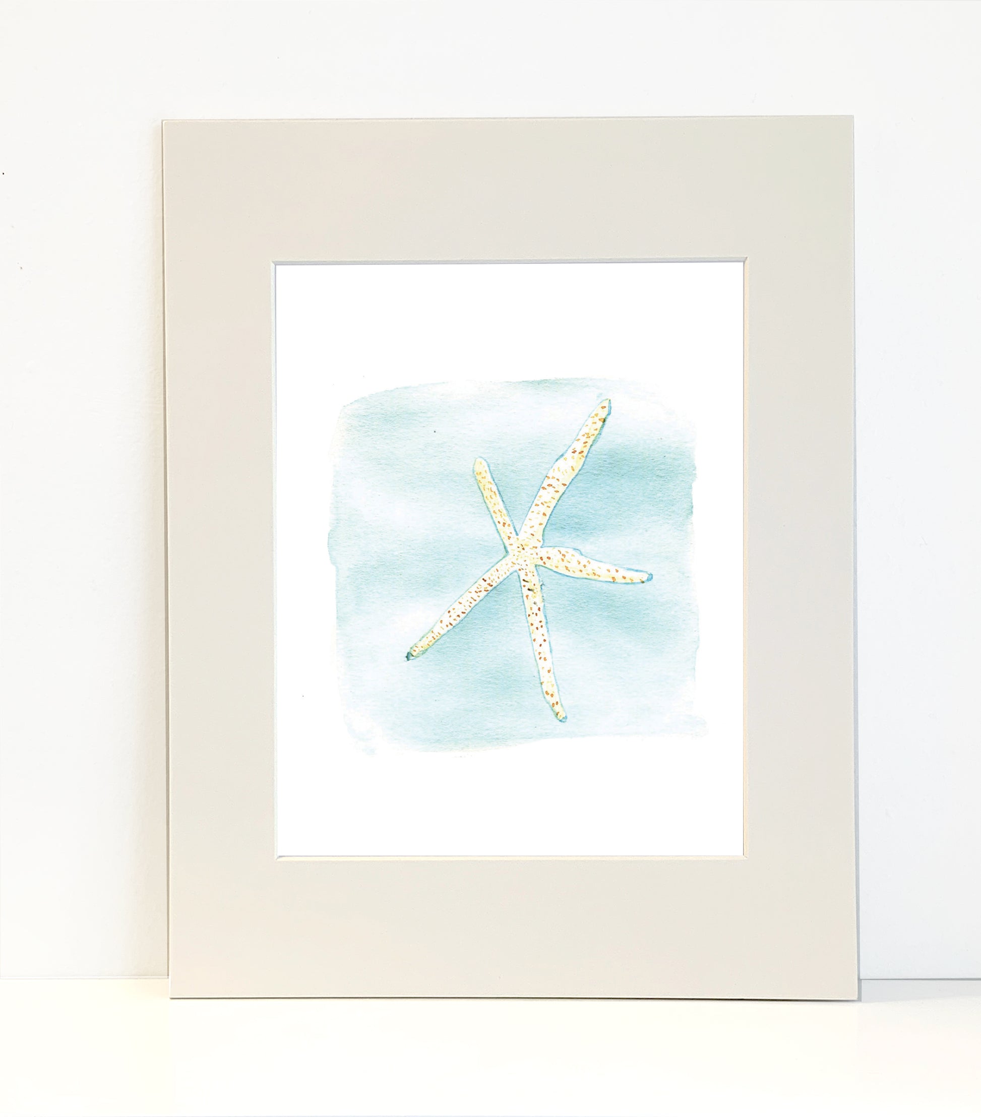 Brittle star Starfish original painting wall art print - Flamingo Shores - Original Art for Home Decor and Gifts