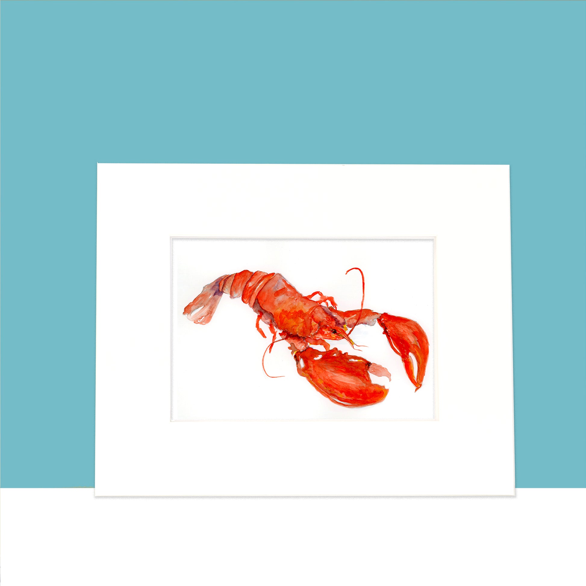 Lobster Original Painting Wall Art Print - Flamingo Shores - Original Art for Home Decor and Gifts
