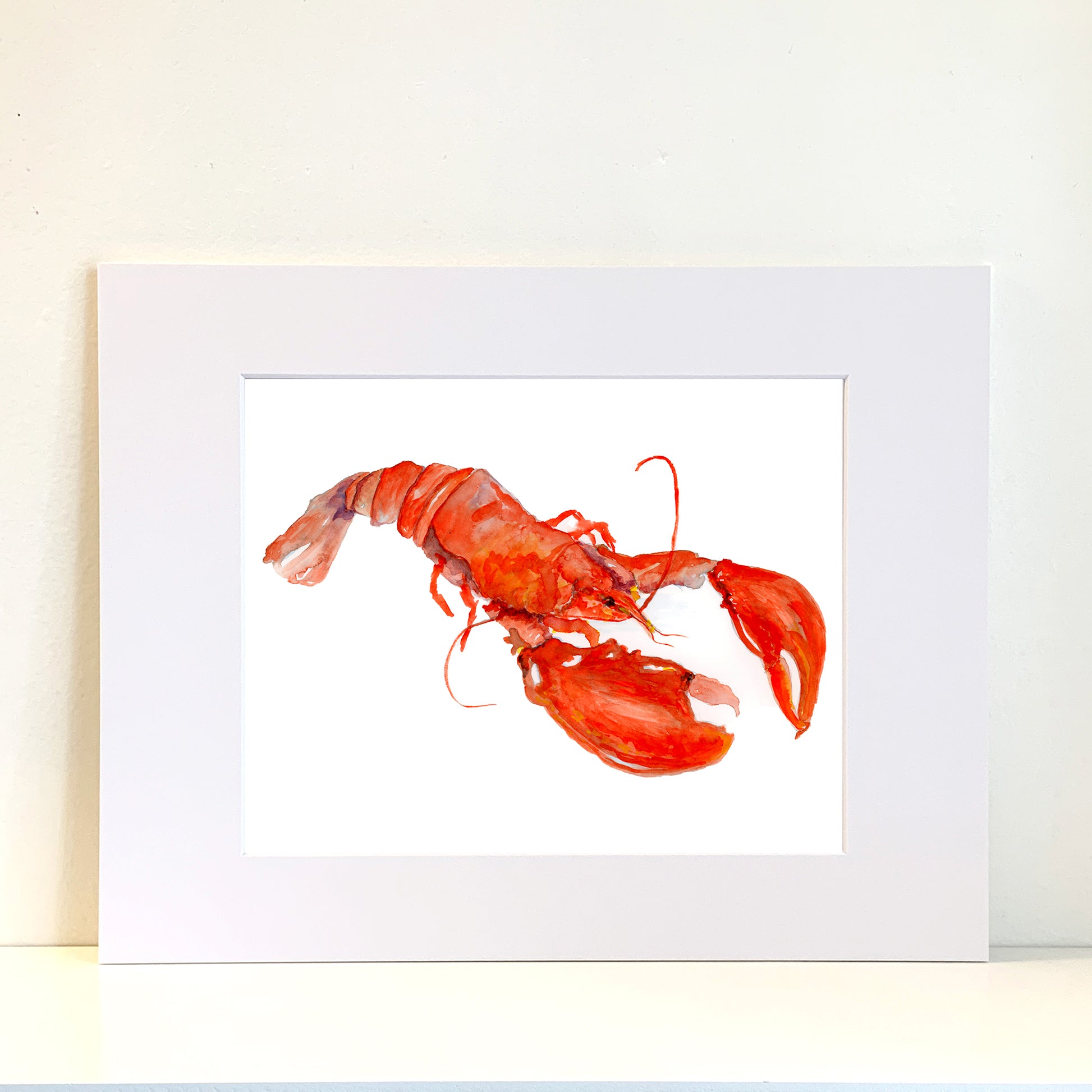 Lobster Original Painting Wall Art Print - Flamingo Shores - Original Art for Home Decor and Gifts