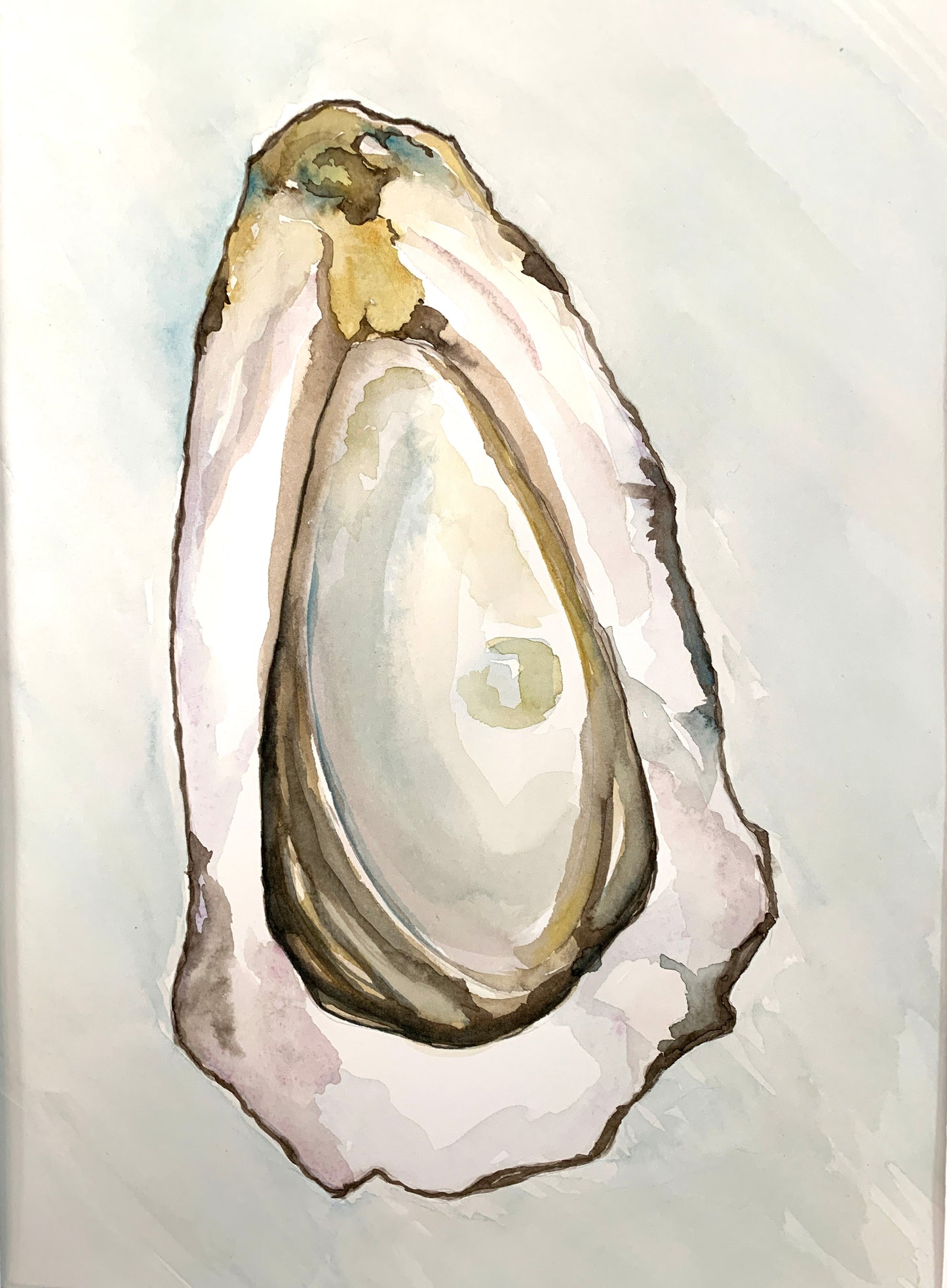 Watercolor Oyster Painting 2