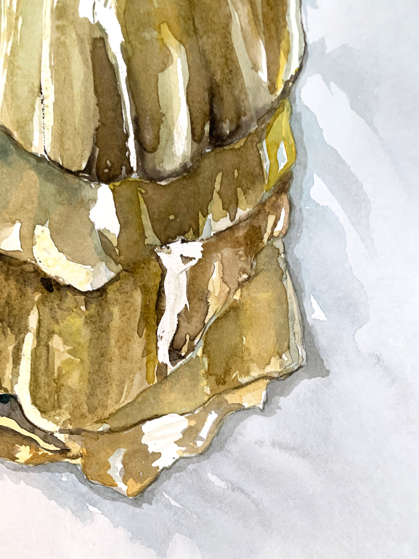 Watercolor Oyster Painting