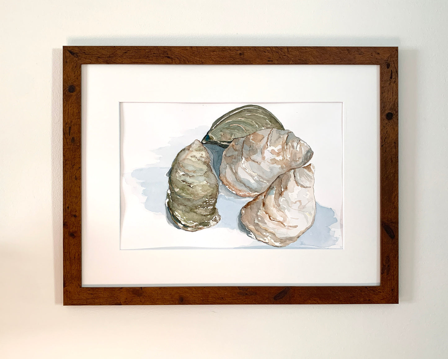 Watercolor Oyster Group Painting