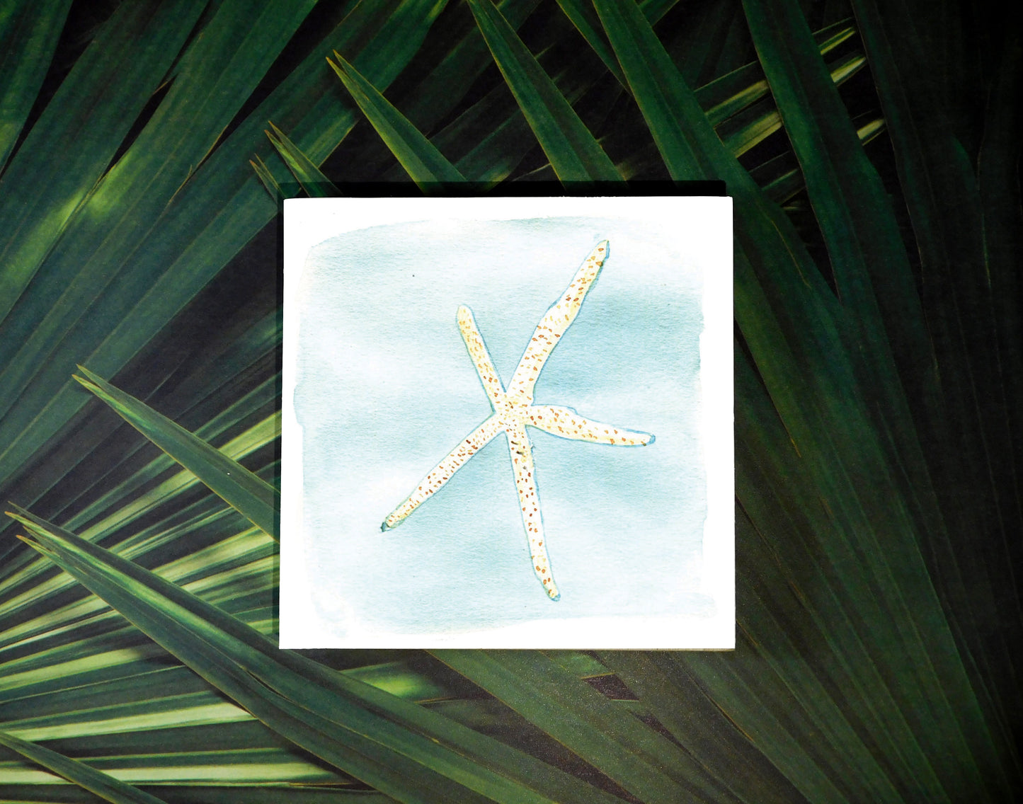 Watercolor Prints on 5 x 5 Wood Block - Flamingo Shores - Original Art for Home Decor and Gifts
