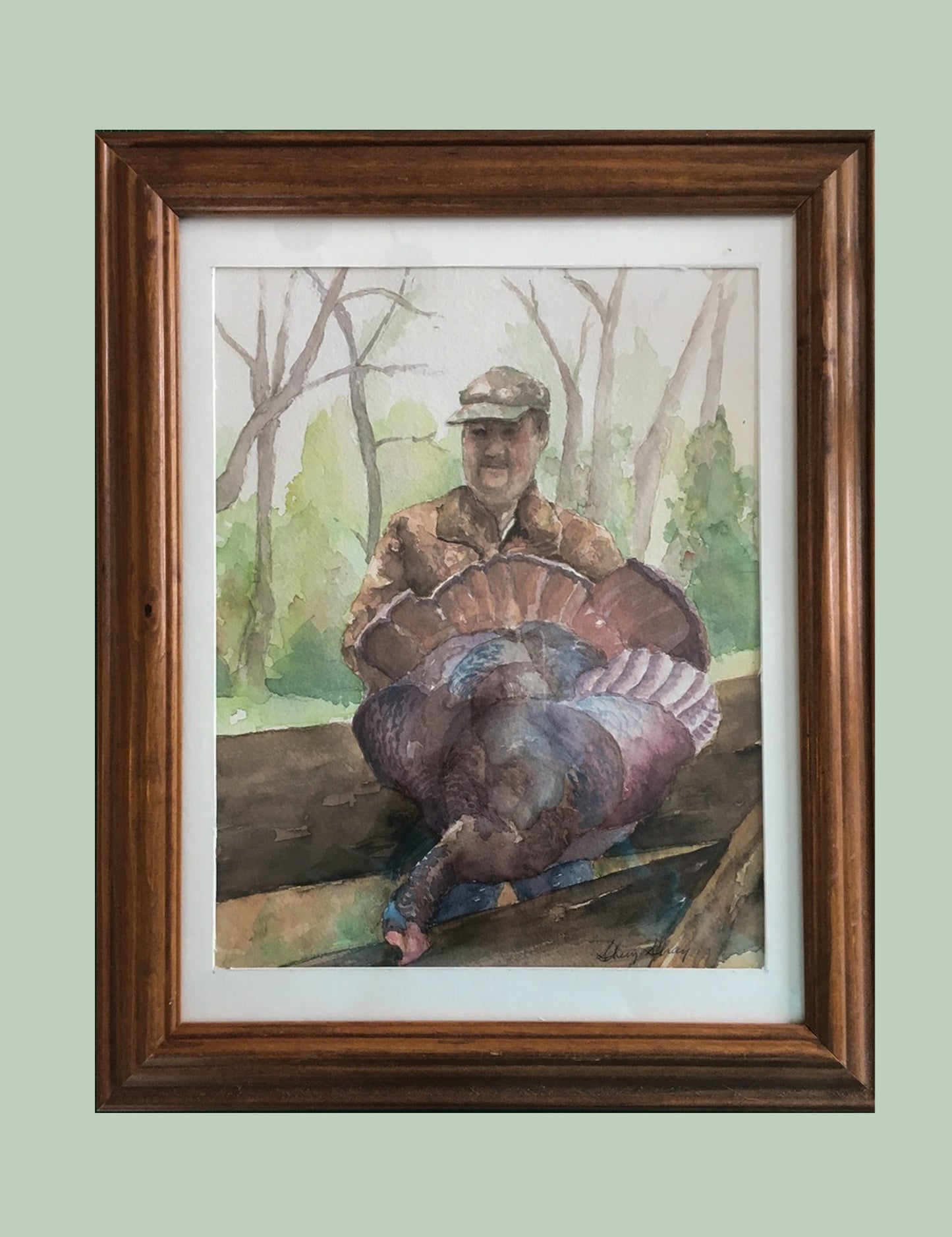 Turkey hunt - Flamingo Shores - Original Art for Home Decor and Gifts