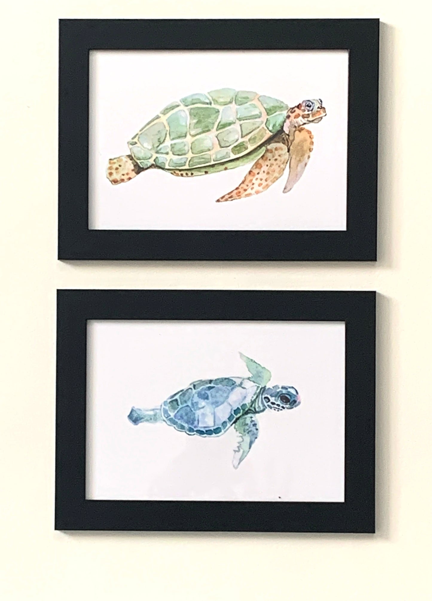 Baby Sea Turtle - Flamingo Shores - Original Art for Home Decor and Gifts