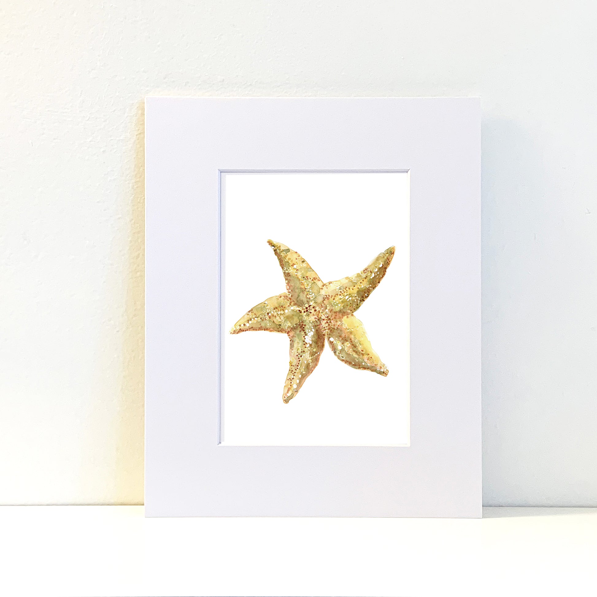 Starfish Watercolor Art Prints - Flamingo Shores - Original Art for Home Decor and Gifts