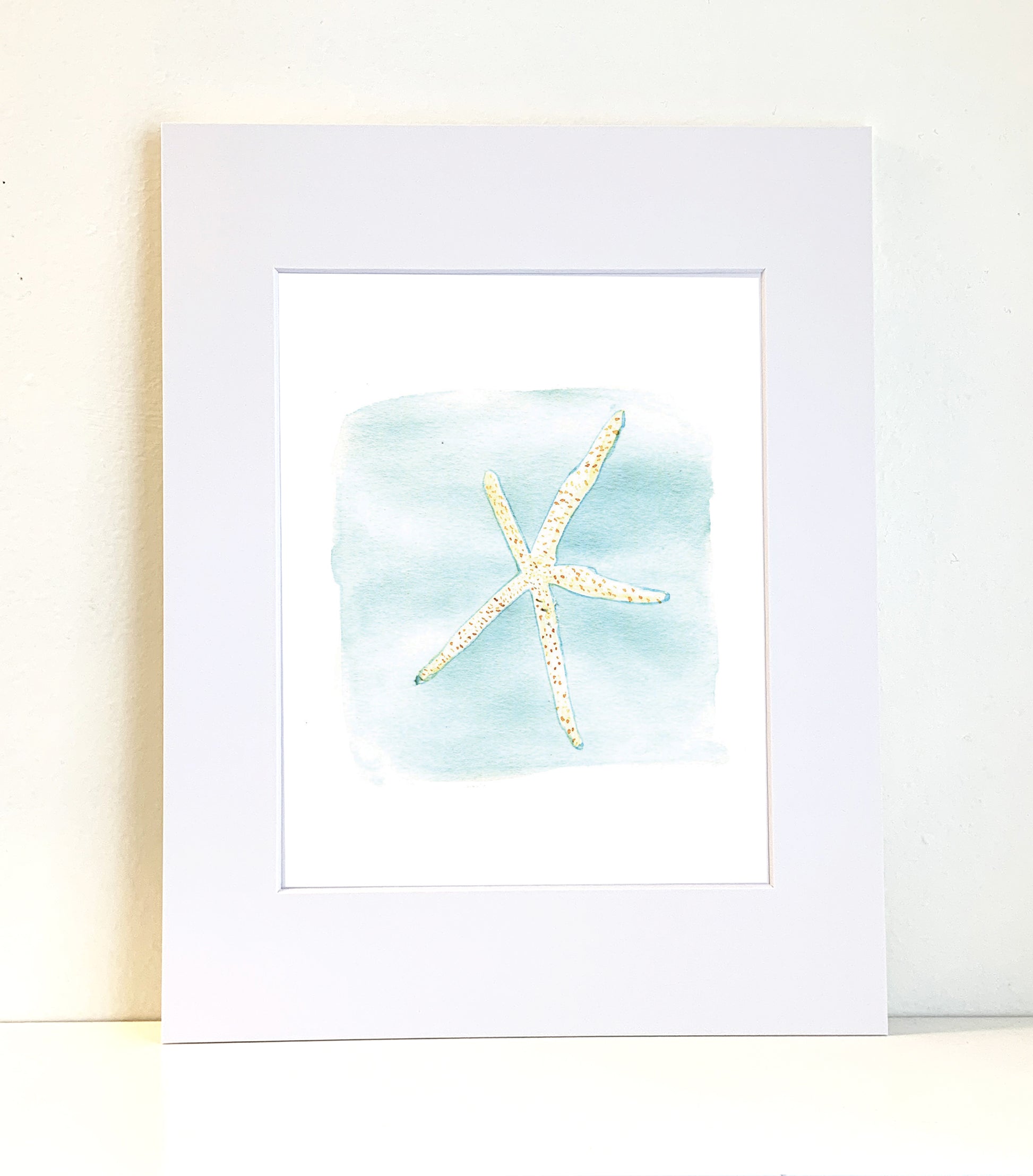 Brittle star Starfish original painting wall art print - Flamingo Shores - Original Art for Home Decor and Gifts