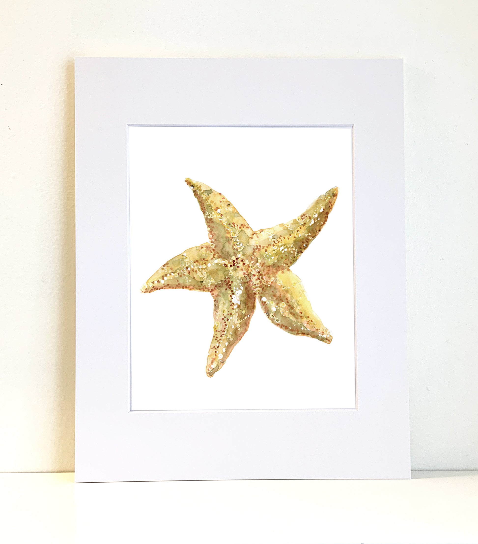 Starfish Watercolor Art Prints - Flamingo Shores - Original Art for Home Decor and Gifts