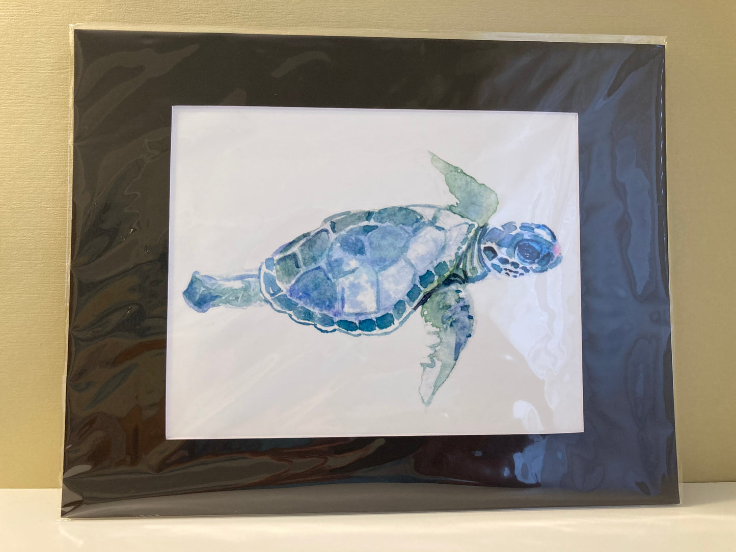 Baby Sea Turtle - Flamingo Shores - Original Art for Home Decor and Gifts