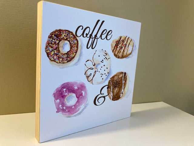 Donuts Watercolor Print Art - Flamingo Shores - Original Art for Home Decor and Gifts