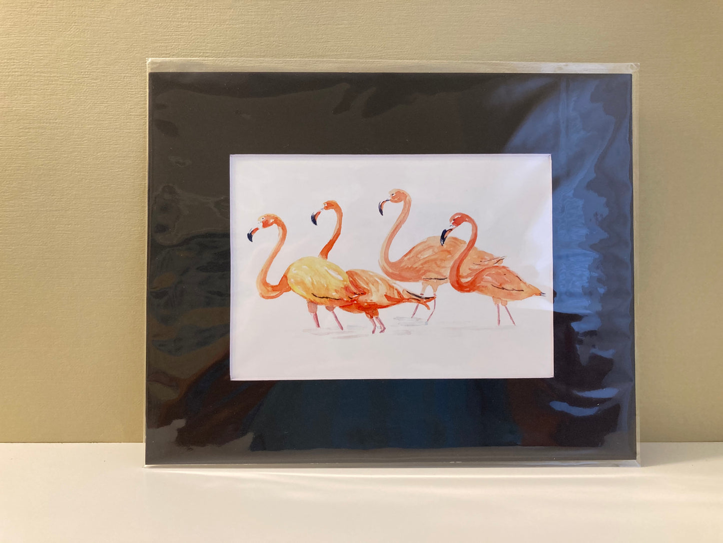 Flamingos Watercolor Print Art - Flamingo Shores - Original Art for Home Decor and Gifts