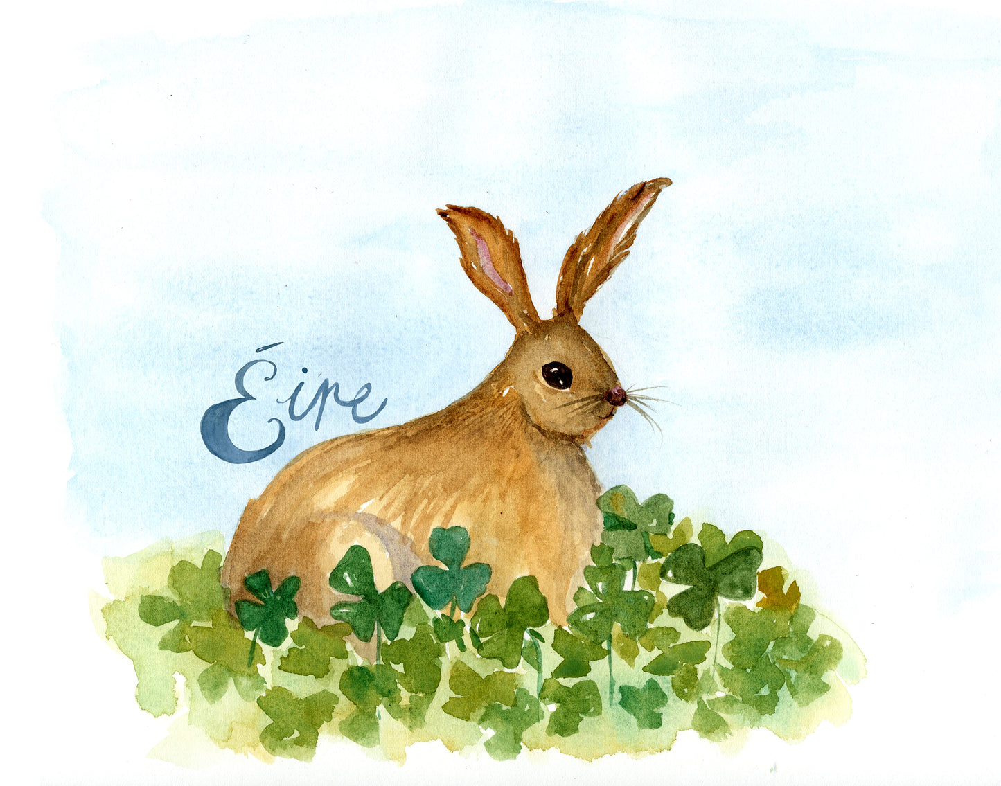 Irish Hare Painting