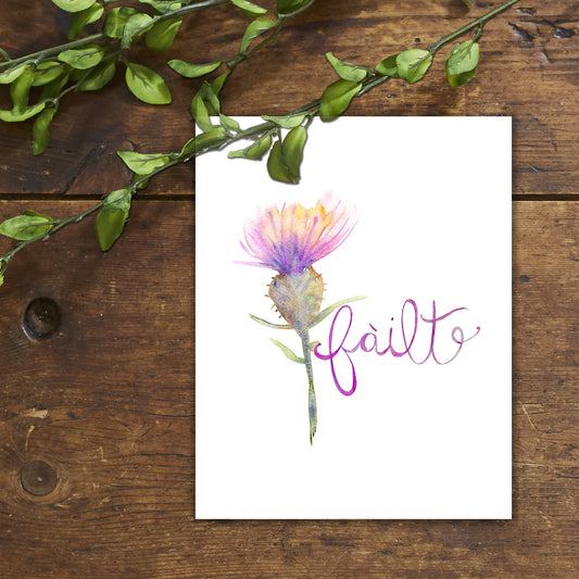 Scottish Thistle Wall Art Print