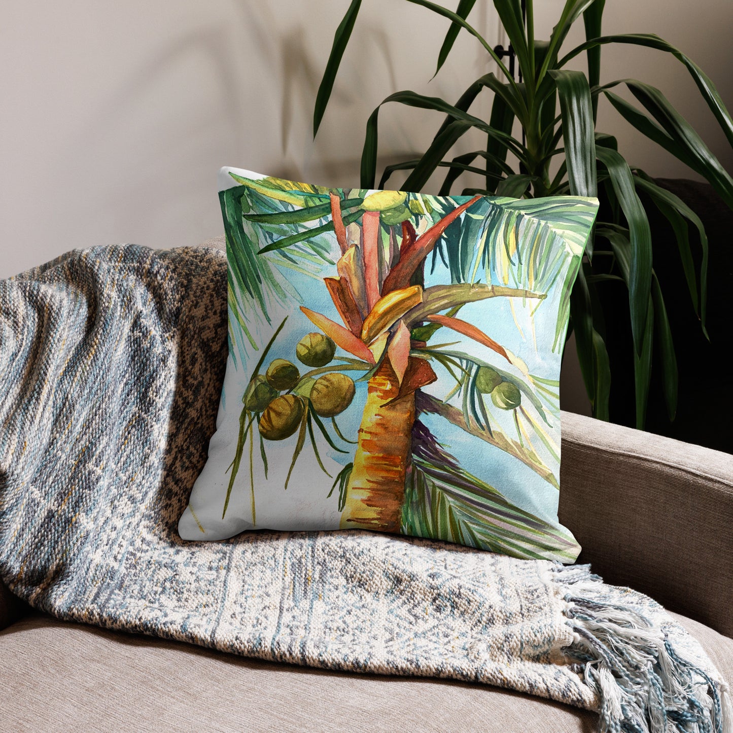 Tropical Oasis Premium Pillow