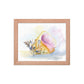 Conch Shell Framed Watercolor Print - Queen Conch