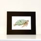 Green Turtle Watercolor Print Art - Flamingo Shores - Original Art for Home Decor and Gifts