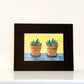 Succulent Houseplants Watercolor Print Art - Flamingo Shores - Original Art for Home Decor and Gifts