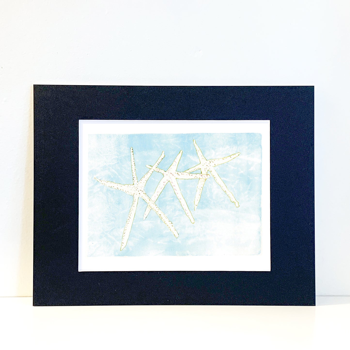 Group of Starfish Watercolor Print Art - Flamingo Shores - Original Art for Home Decor and Gifts