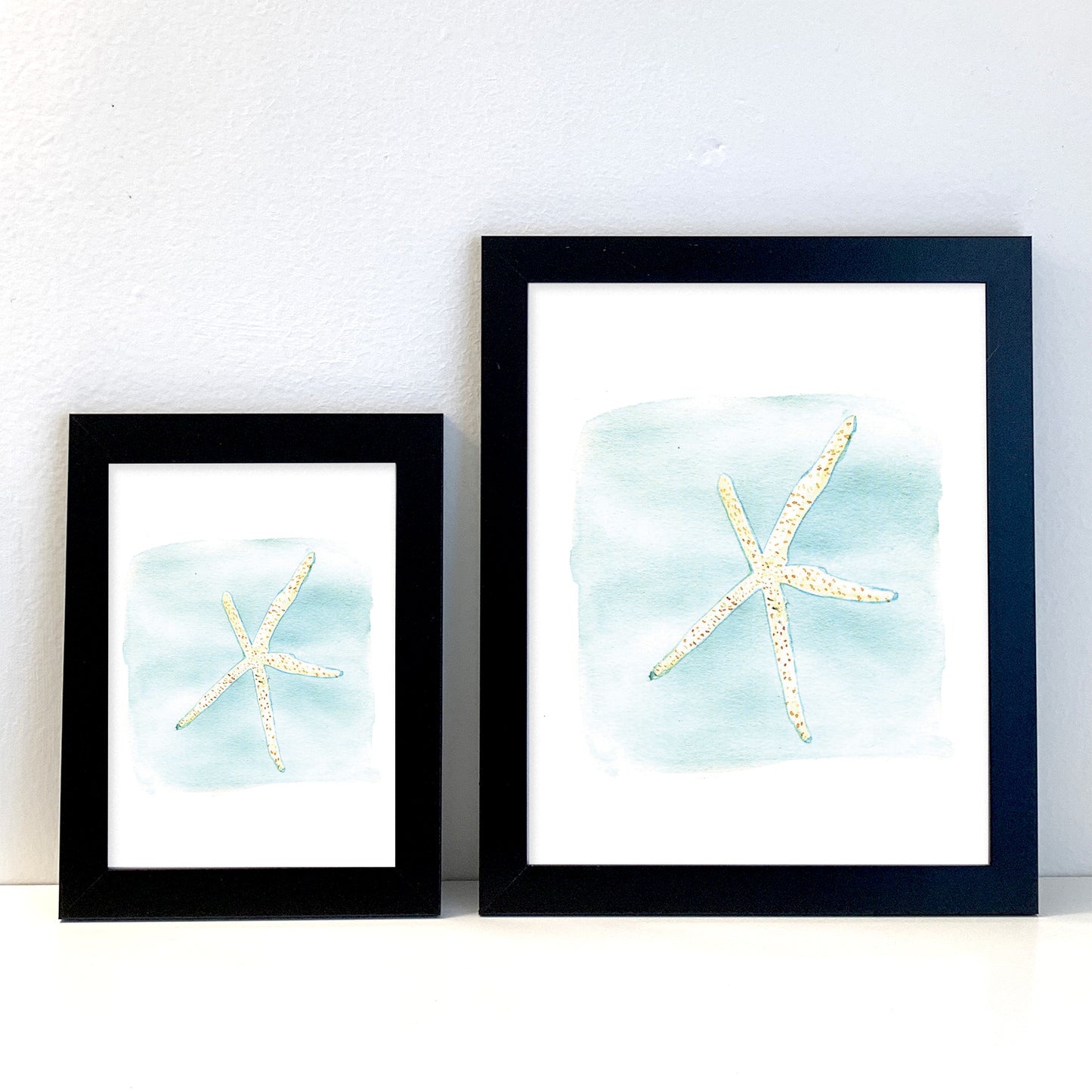 Brittle star Starfish original painting wall art print - Flamingo Shores - Original Art for Home Decor and Gifts