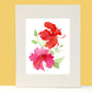 Hibiscus Flower Painting. Tropical Beach Home Decor. Nature Art. - Flamingo Shores - Original Art for Home Decor and Gifts