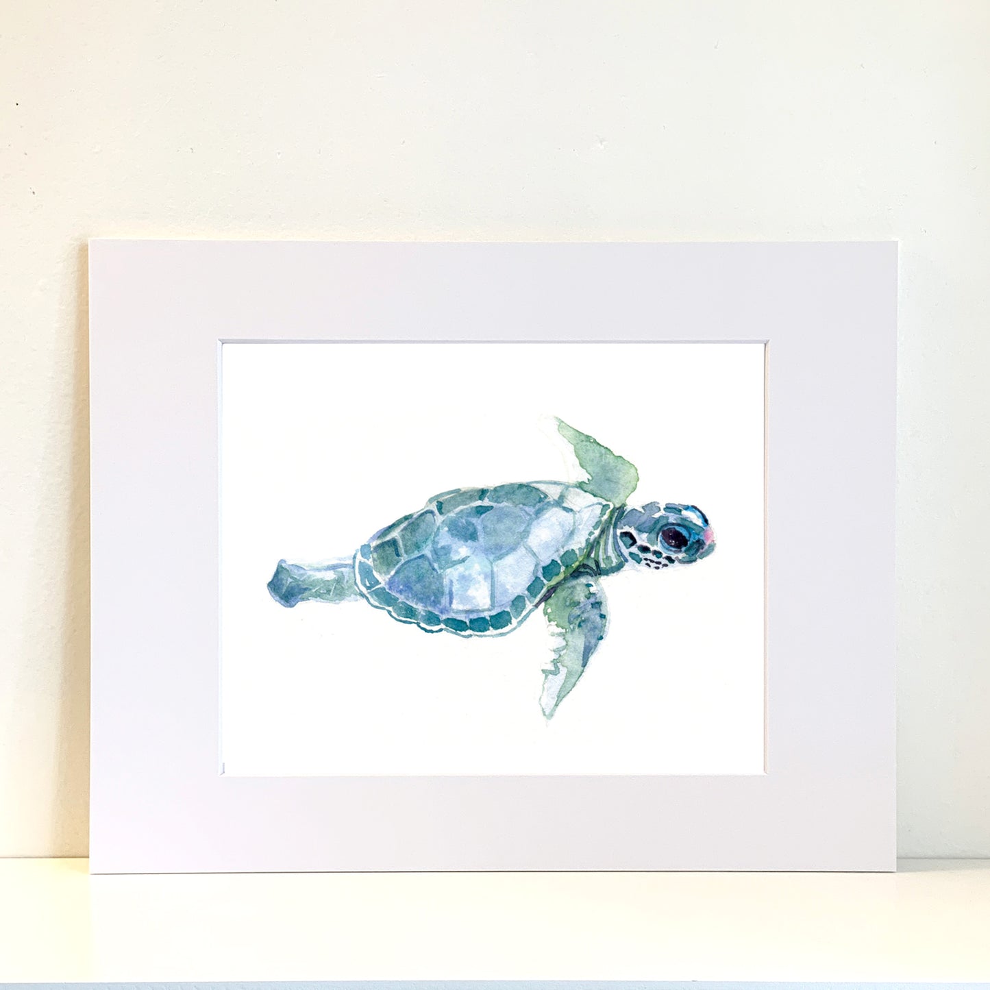 Baby Sea Turtle - Flamingo Shores - Original Art for Home Decor and Gifts